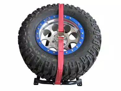 N-Fab Bed Mounted Tire Carrier with Adjustable Strap
