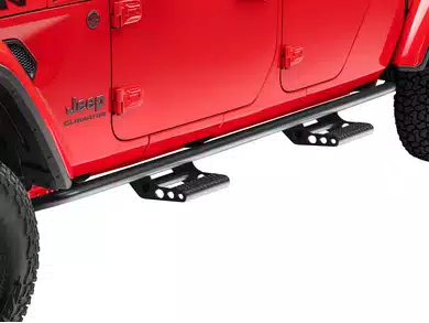 N-Fab RKR Rails with Detachable Steps - Cab Length