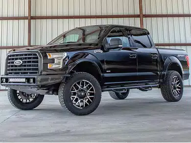 N-Fab Nerf Bars guide cab length and wheel to wheel