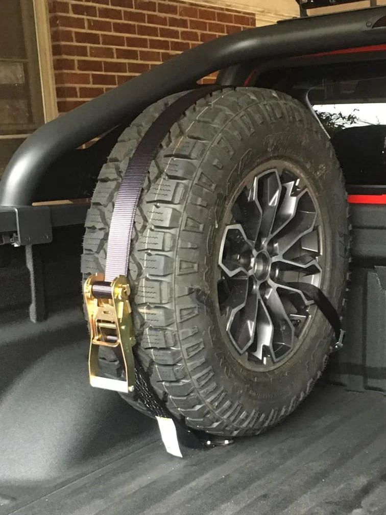 Bed Mounted Tire Carrier & Strap Solutions for Truck Owners